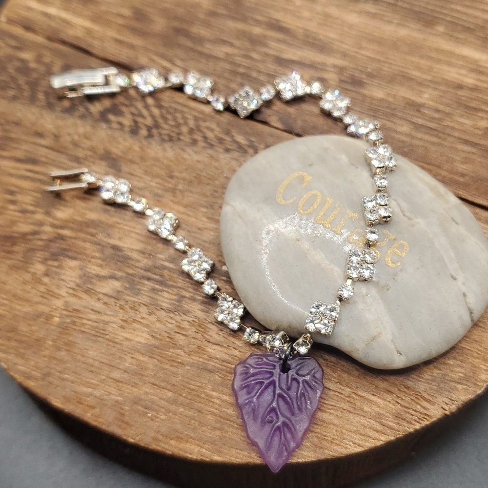 Iridescent‎ crystal lake bracelet B3117